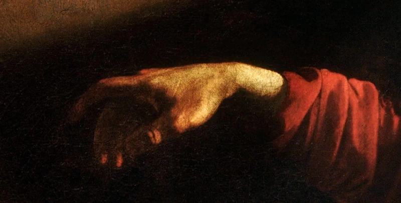 Mano - La chiamata di Matteo, Contarelli Chapel, San Luigi dei Francesi, Roma